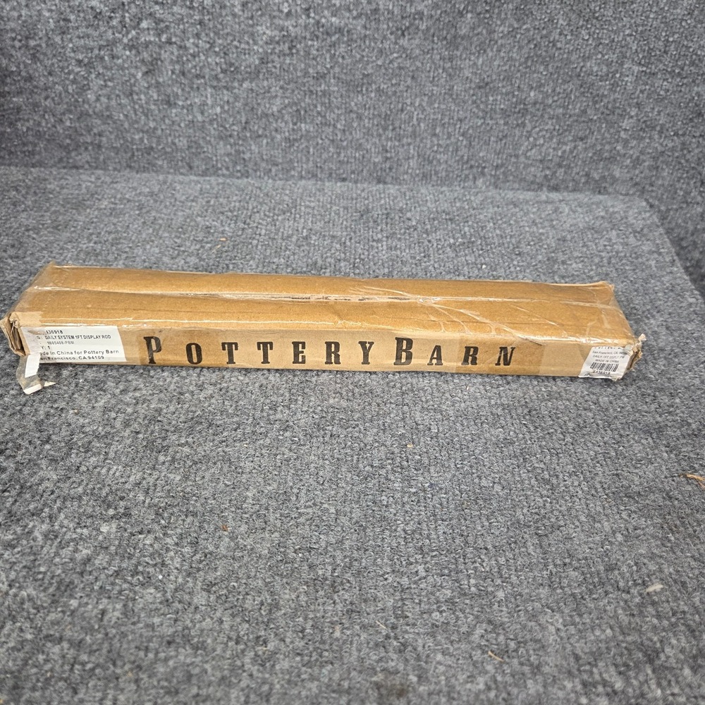 NEW Pottery Barn Daily System Wall Organizer Display Rod Hardware Bracket 12"